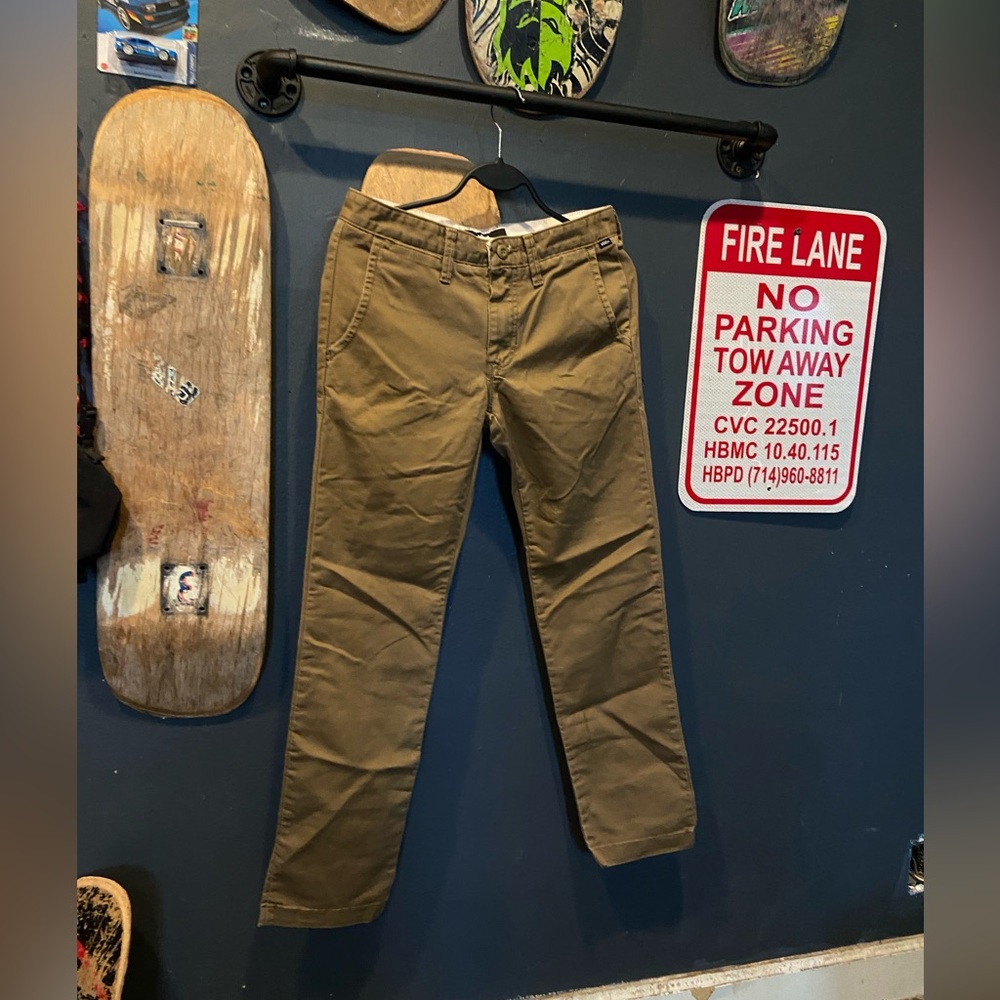 Vans pants, used, tapered